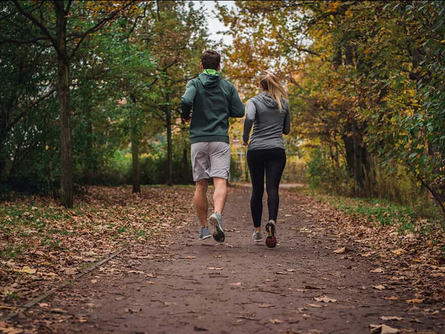 Trening når høstmørket faller på