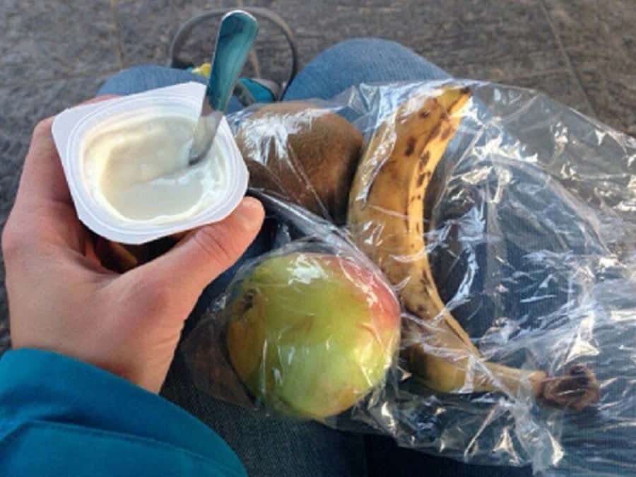 Alltid litt mat med i sekken/veska!