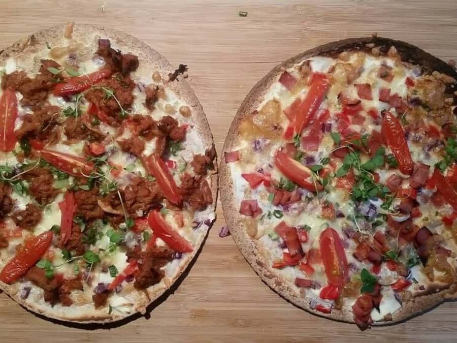 Hvit tortillapizza
