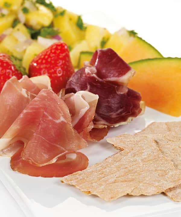 Spekemat med potetsalat