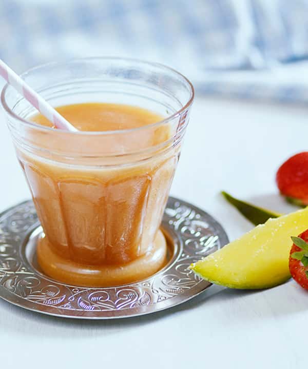 Jordbær-og mangosmoothie