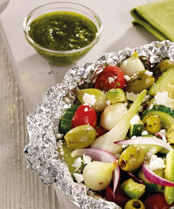 Gresk grillsalat med fetaost