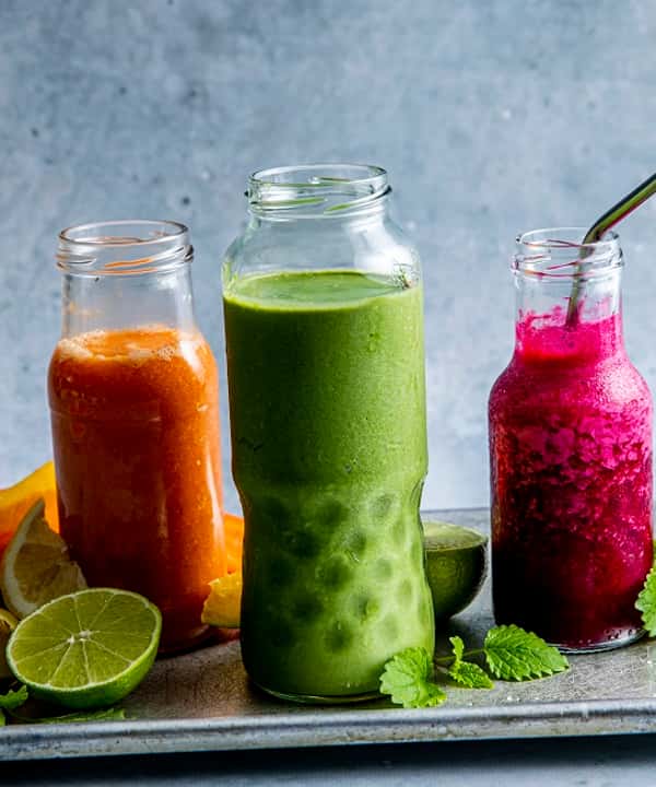 Spinat og eple-smoothie
