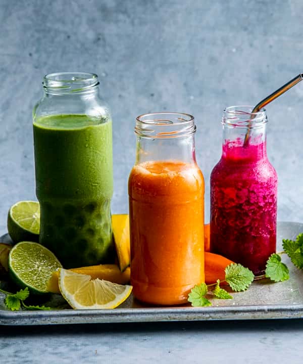 Gulrot og mango-smoothie