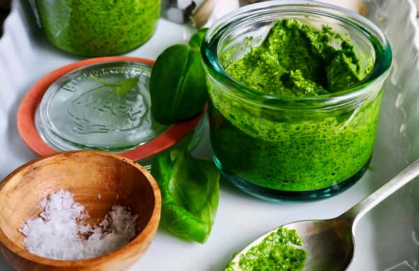 Pesto med spinat