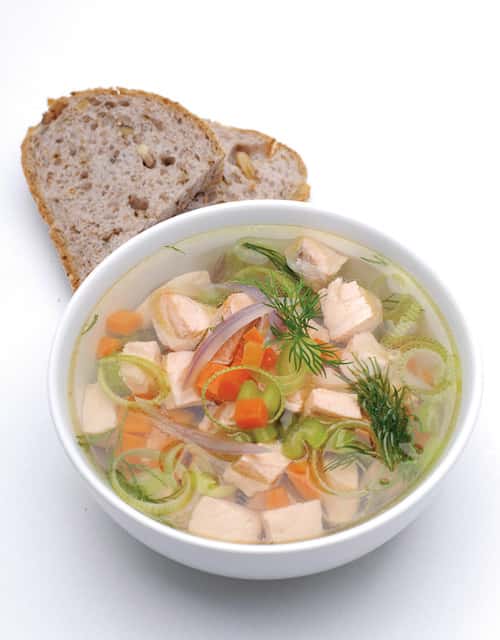 Laksesuppe med grønnsaker