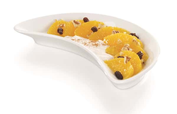 Appelsinsalat med kanelkesam