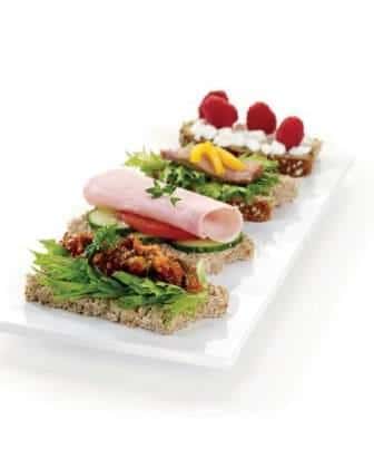 Brødskiver med pålegg