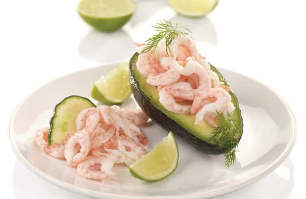 Avokado med reker