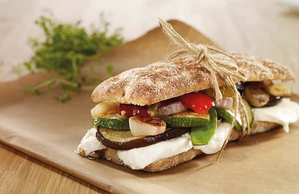 Sandwich med stekte grønnsaker