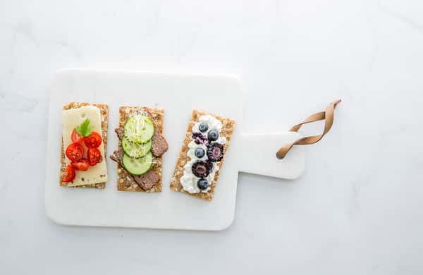 Knekkebrød med pålegg